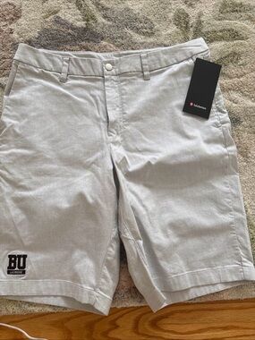 lululemon athletica Men's Light Heather Gray Flat-Front Shorts